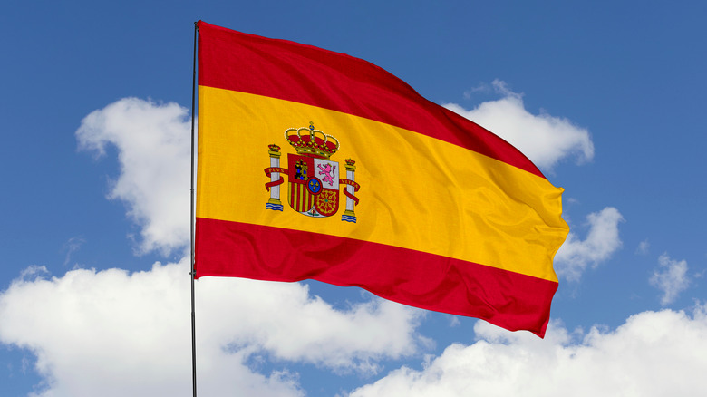 The flag of Spain