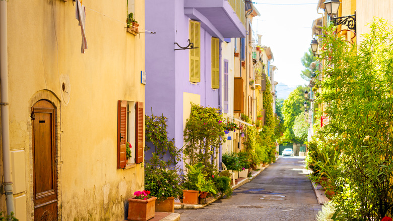 colorful buildings on street