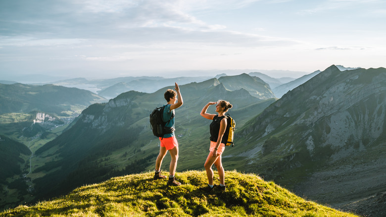 Hikers in Europe