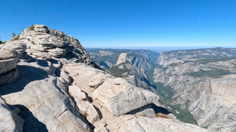 clouds rest view half dome