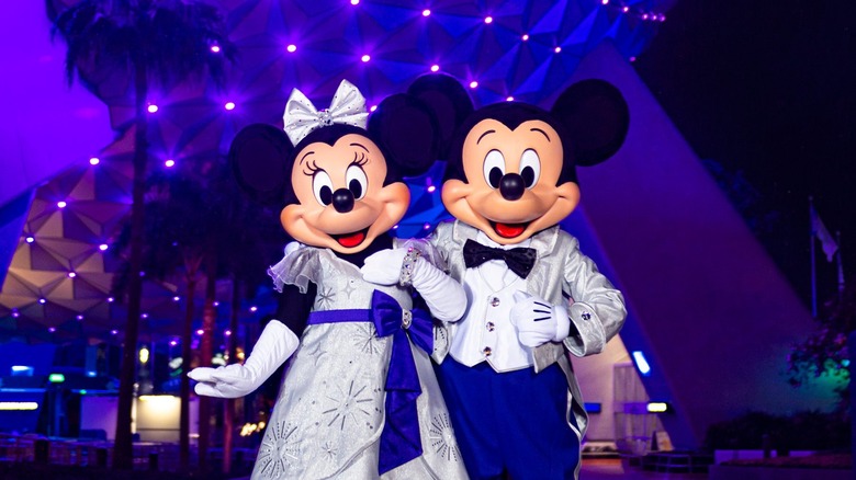 Mickey and Minnie Mouse