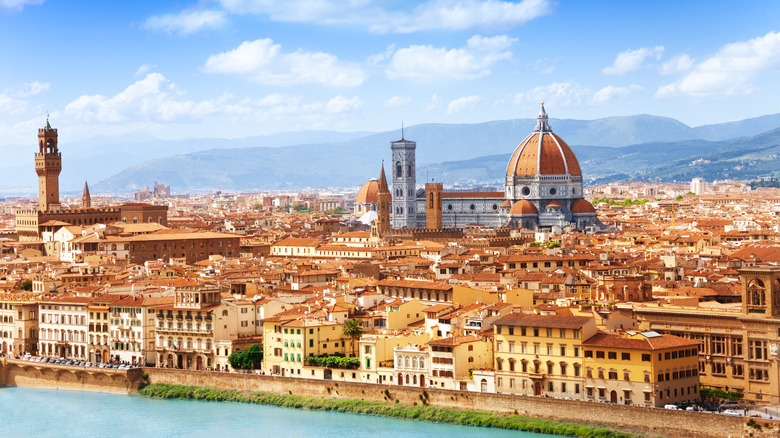 Arno River of Florence Italy