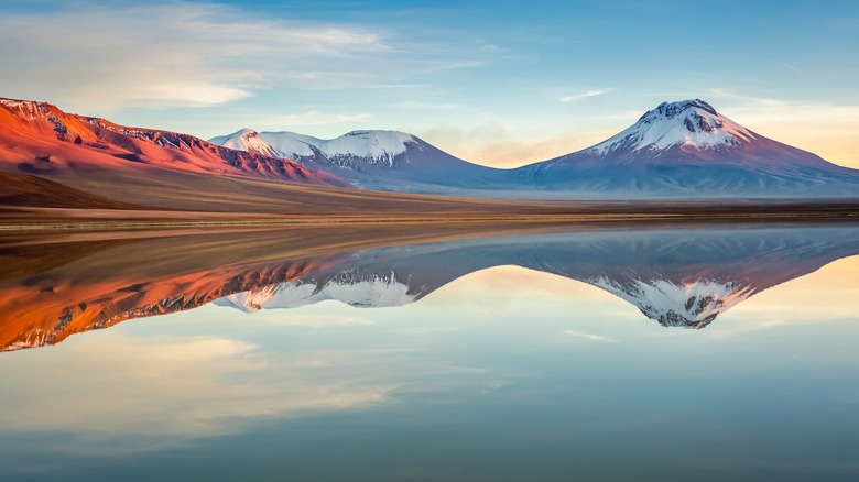 atacama desert lake water reflection