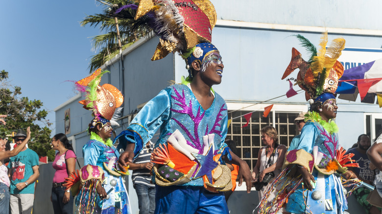 People in a parade