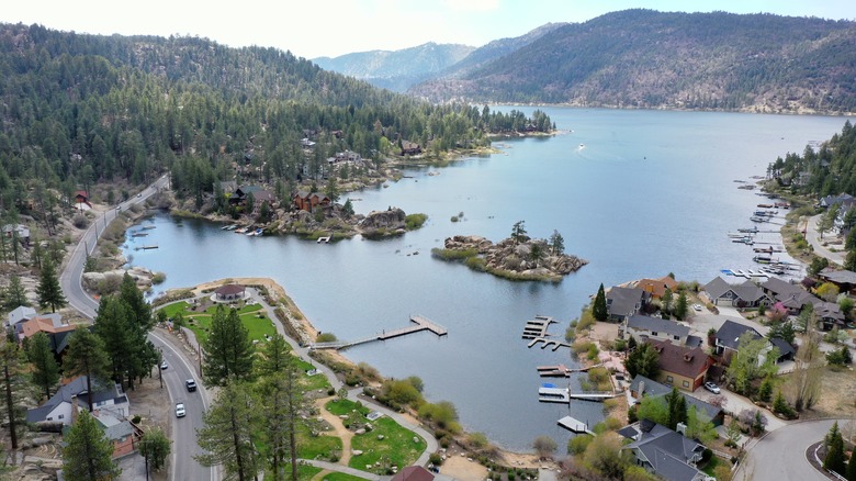 Aerial view of Big Bear Lake