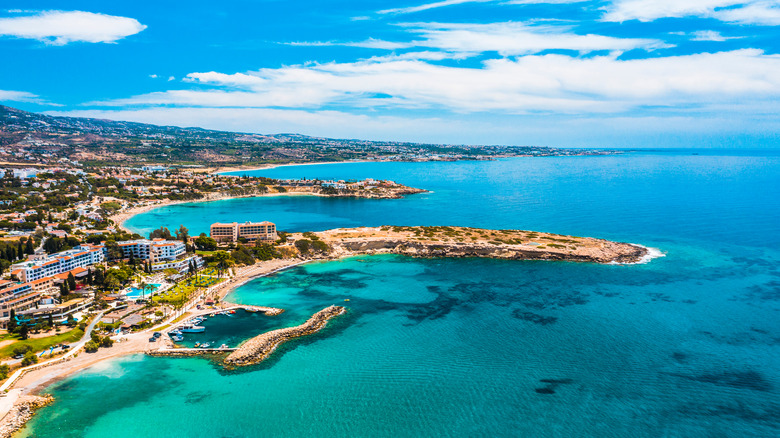 Aerial view of Cyprus