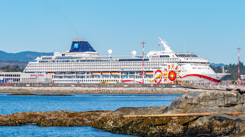 Norwegian cruise ship in Victoria, Canada