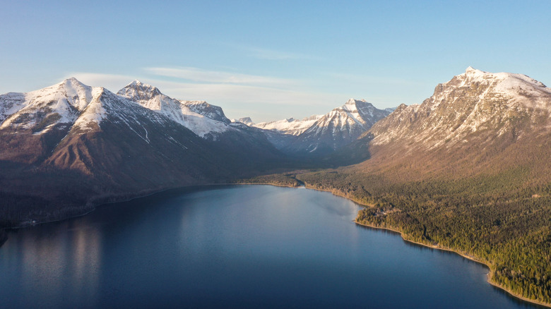 Mountains and lake in Montana