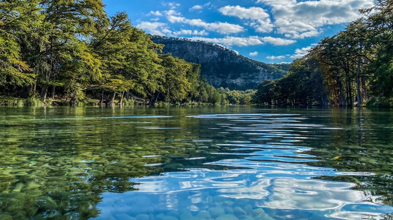 Clear waters at Garner State Park