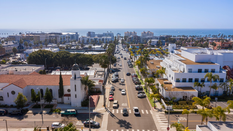 Aerial view of Oceanside, CA 