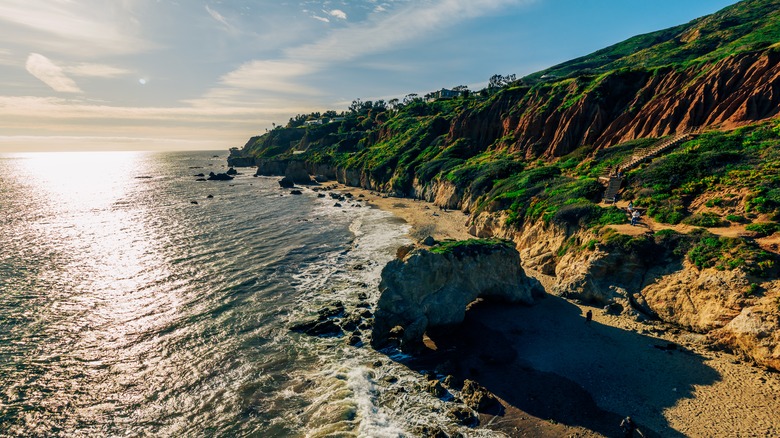  Malibu ocean and rolling hills 