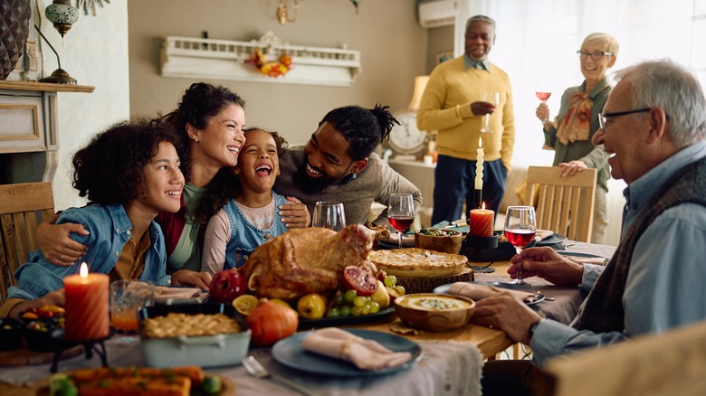 Family gathering for the holidays