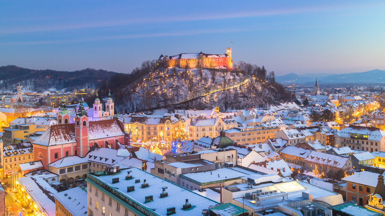 View from Nebotičnik in Ljubljana