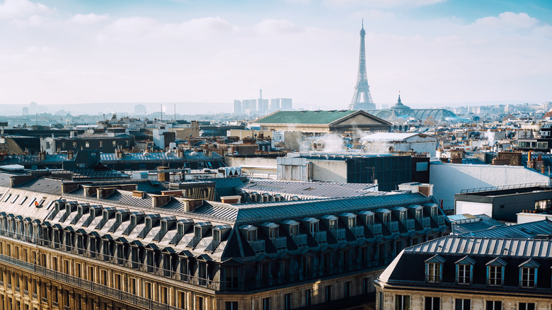 wide shot of paris